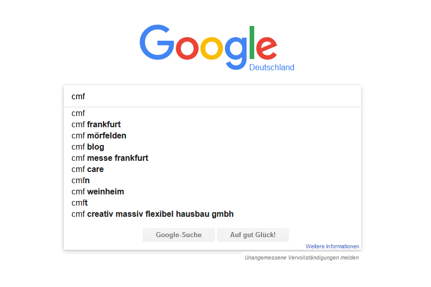 Google Suggesst CMF Keyword